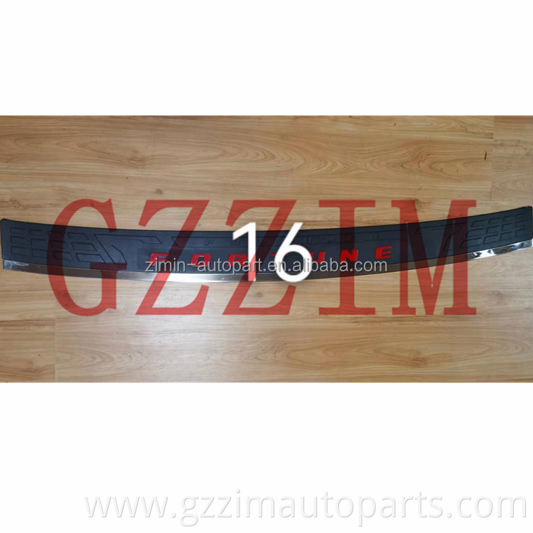 ABS Plastic Rear Bumper Plate Rear Bumper Guard Plate For Fort*ner 2012-2016 2021